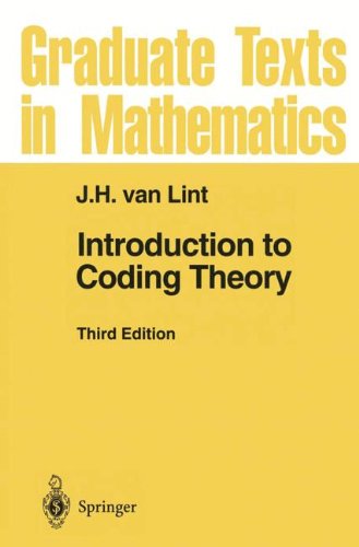 introduction to coding theory graduate texts in mathematics