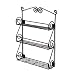 Spectrum 43710 Wall-Mount Scroll Spice Rack, Black