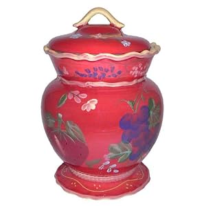 Orchard Wine Grapes Fruit Tuscany Large Cookie Jar, Canister by