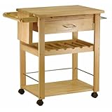 Winsome Wood Kitchen Cart, Natural