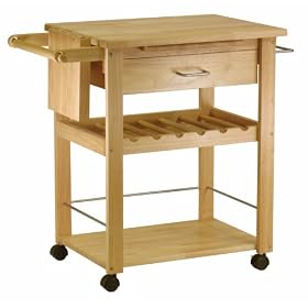 <b>Winsome Wood Kitchen Cart, Natural</b>