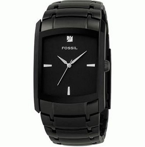 Fossil Three Hand Black Dial Watch