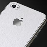 SGP アイフォン 4 スキンガード 【 LEATHER WHITE 】 液晶保護シートセット for iPhone 4