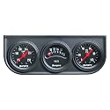 Sunpro CP8090 Mini Triple Gauge Kit - Black Dial