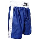 Kick boxing shorts muay thai kickboxing Short Martial Arts Contact Satin Blue Medium