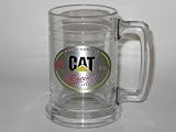 WARD BURTON #22 15 ounce GLASS TANKARD MUG with Pewter Logo