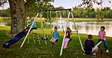 Triple Fun Metal Swing Set