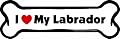 Imagine This Bone Car Magnet I Love My Labrador 2-inch By 7-inch from Imagine This Company
