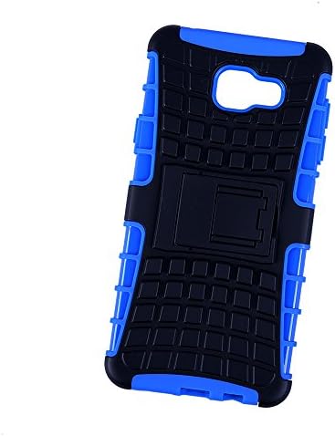 Galaxy A7 Case,[hybrid Kickstand Flip Case]samsung Galaxy A7100 Cover[clear Drop Protection/shock Absorption]pc Back TPU Bumper Armor with Key Holder (Blue)