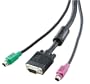 6ft PS2/hddb15 Premium Shielded 3-in-1kvm Cable