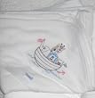 Baby Cakes Baby Hooded Towels -Noah's Ark Design