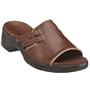 Clarks Women's Cedar Slide,Earth Leather,6.5 M