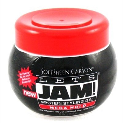 Lets Jam Gel 9oz Mega Hold Jar Protein Styling