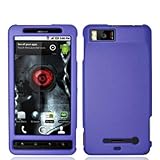 Purple Rubberized Snap-On Hard Skin Case Cover for For Motorola Droid X2 MB ....