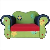 Fantasy Furniture Comfy Chair, Green Stars