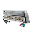 Nyrius HD Ready Component Video Source Selector Switch (SW201) with Bonus 6 Foot Component Video Cable (RGBCAB6E) & Bonus 6 Foot Toslink to Toslink Fiber Optic Digital Audio Cable (TOSCAB6E)