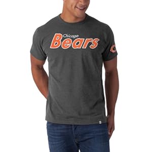 NFL Chicago Bears Men's Fieldhouse Basic Tee, Large, Blacktop Grey