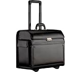 Andrew Philips Leather Goods Pilot Catalog Case with Telescoping Handle