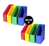 MAGAZINE FILE HOLDERS (BOLD BRIGHT COLORS: COORDINATE YOUR IMPORTANT FILES BY COLOR!)- SET OF 8