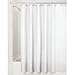 InterDesign York Waffle Weave Shower Curtain – Mold & Mildew Resistant Hotel Weight Bathroom Curtain, White, 72” x 72”