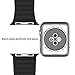 Apple Watch Band, JETech 38mm Genuine Leather Loop with Magnet Lock Strap Replacement Band for Apple Watch 38mm All Models No Buckle Needed (Black) - 2190