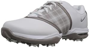 Nike Golf Women's Nike Air Embellish Golf Shoe,White/Vapor Mauve/Metallic Silver,9.5 M US