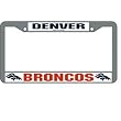 Denver Broncos NFL Chrome License Plate Frame Denver Broncos NFL Chrome License Plate Frame