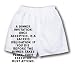 White Boxer Short with A dinner invitation, once accepted, is a sacred obligation. If...