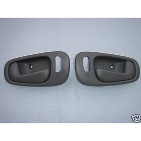 1998 1999 2000 2001 2002 Geo Prizm Power Lock GRAY LH Drivers Side and RH Passengers Side Inside Door Handles for Left Hand Driver and Right Hand Passenger Interior Handle 98 99 00 01 02 for Power Locks and Manual Windows ONLY&nbsp;Newest Version