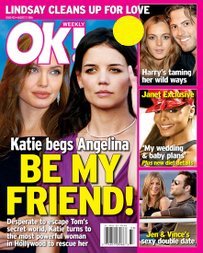 OK Weekly Magazine Angelina Jolie & Katie Holmes August 21, 2006 Issue (Janet Jackson, Heather Locklear, Brandy)