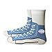 Silly Socks Sneaker Socks, Blue