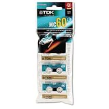 TDK 3-Pack Of 90 Minute Microcassettes (DMC90U3)