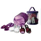 Small Miracles Girl's Glamour Lavender Satin Shoe Tote Set