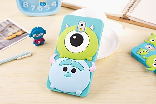 Note 3 Case, 3D Cute Cartoon Animal Soft Silicone Gel Back Case Cover for Samsung Galaxy Note 3 N9000 (Monsters)