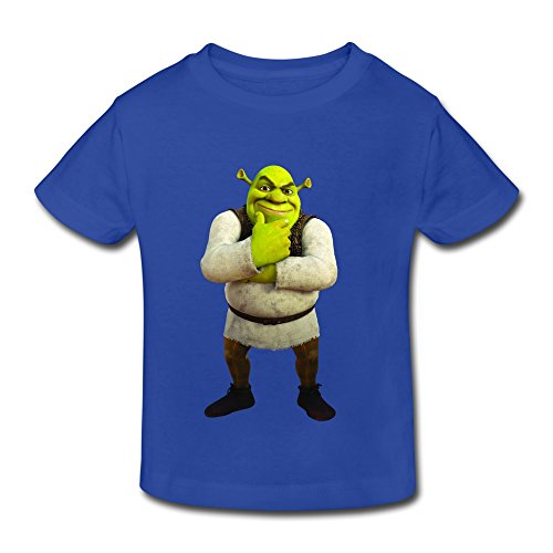 Kids Toddler Shrek Little Boy's Girl's T-Shirt RoyalBlue Size 2 Toddler
