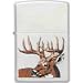 Zippo Lighters 23481 Whitetail Buck Deer Logo Zippo Lighter with Satin Chrome Finish