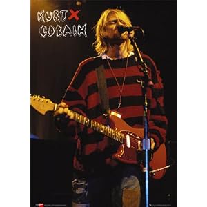 Laminated Kurt Cobain on Stage Kurt Cobain Music 61x91.5cm Poster