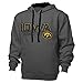 Ouray Sportswear NCAA Benchmark Colorblock Pullover Hood Iowa Hawkeyes, Graphite/Black , Large