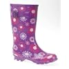 Stormwells girls floral print strap wellington