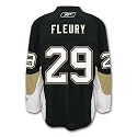 Marc-Andre Fleury Pittsburgh Penguins Reebok Premier Replica Dark NHL Hockey Jersey