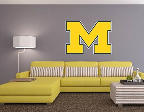 Michigan Wolverines NCAA Vinyl Sticker 18"x 25" Decal Wall Removable
