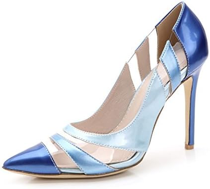 ChengCheng Women's High Heels Party Stiletto Heel Court Shoes Blue 40