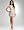 Isis Sequin Feather Dress - DOVE GREY (S)