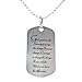 Serenity Prayer Stainless Steel Dog Tag Necklace