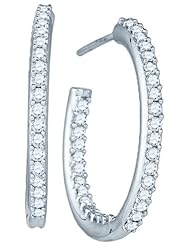 0.96CTW DIAMOND FASHION HOOPS