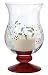 Pfaltzgraff Winterberry Hand-Painted Footed Hurricane Candle Holder with Candle Image