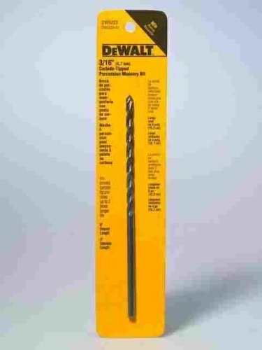 De Walt Carbide Tipped Premium Percussion Masonry Bits (DW5223)