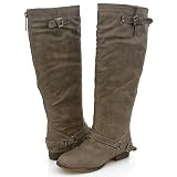 NEW Designer Fashion Ladies BEIGE Round Toe BOOTS size 7.5