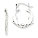 Sterling Silver Kissing Dolphins Hoop Earrings