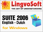 LingvoSoft translation software Suite 2006 English <-> Dutch for Windows: dictionary, phrasebook, flashcards